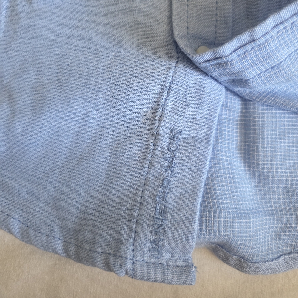 Janie and Jack Blue Cotton Boys Shirt - Picture 8 of 8
